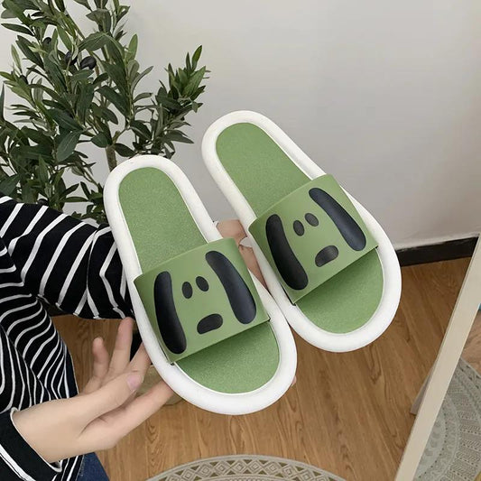 Cute Puppy Slippers Four Seasons Casual Flat Shoes Indoor Non-slip Cotton Shoes Soft Shoes