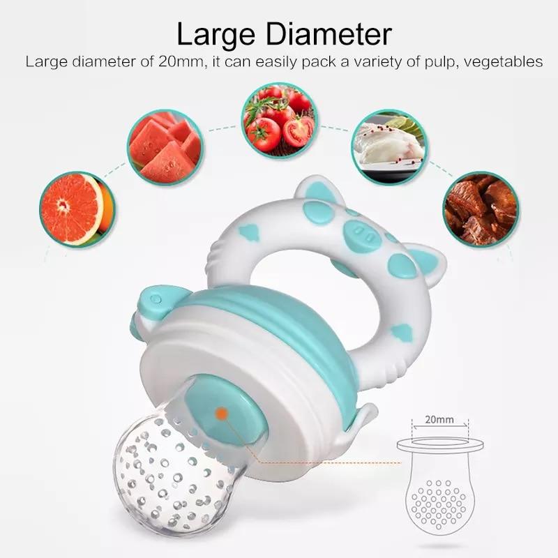 Silicone Fresh Food Nibbler Baby Feeder Kids Boy Girl Fruit Nipples Feeding Safe Infant Baby Supplies Nipple Soother Bottles ZXH