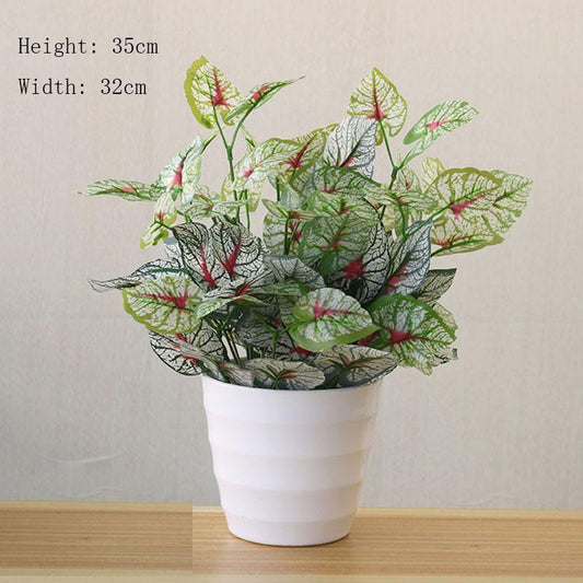 Ornaments Green Radish Potted Anthurium Living Room Bedroom Hotel ClubFake Green Plants Artificial Flower Plants Plastic Furnishings