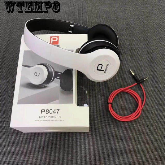 Computer Mobile Phone Universal Cool Head-mounted Wired Headset Sports Stereo Earphone