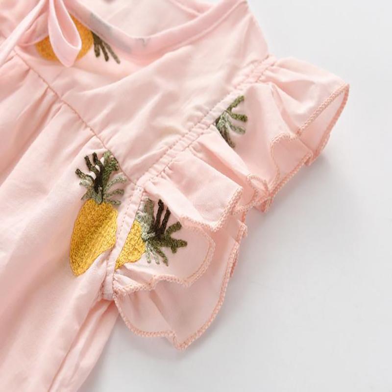 Girls' T-shirts Summer Clothes Girls Half Sleeves Children's Clothes Western Style Children's Shirts Cotton Tops