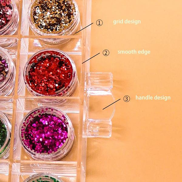 Desktop Earrings Necklace Multi-layer Storage Box Drawer-type Compartmental Nail Drill Jewelry Finishing Box Nail Polish Glue Transparent Storage Box