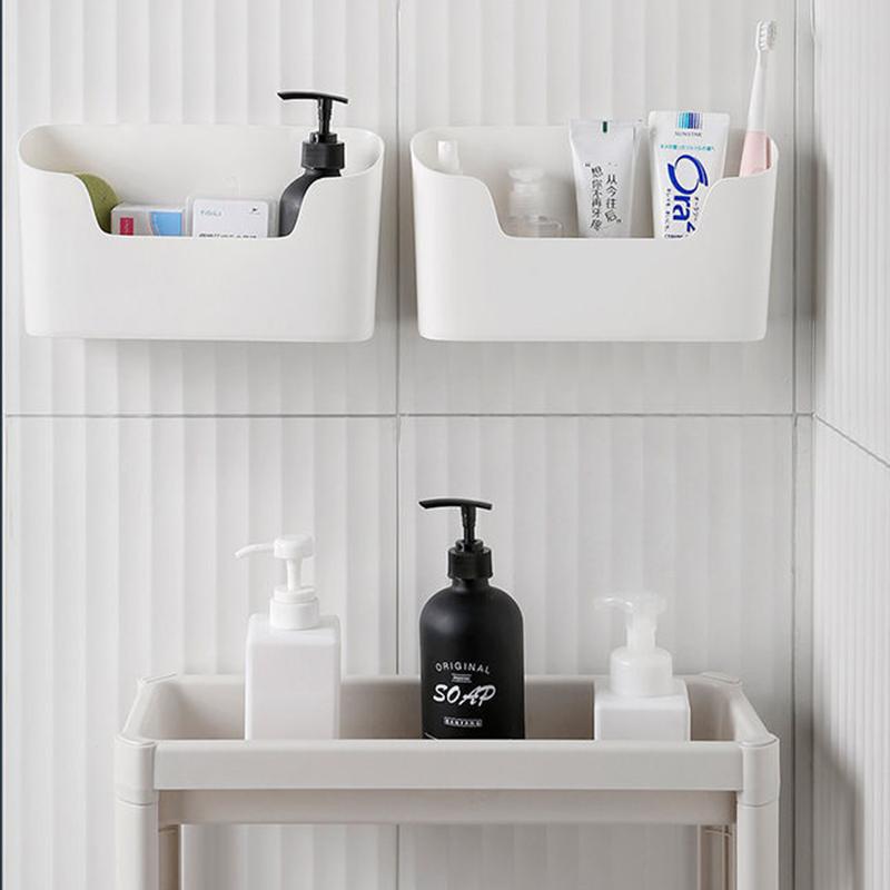 Multifunctional Hanging Rack Bathroom Cosmetics Sundry Sorting Box Cabinet Door Storage Kitchen Receiver Paste Wall Hanging Toiletry Storage Box
