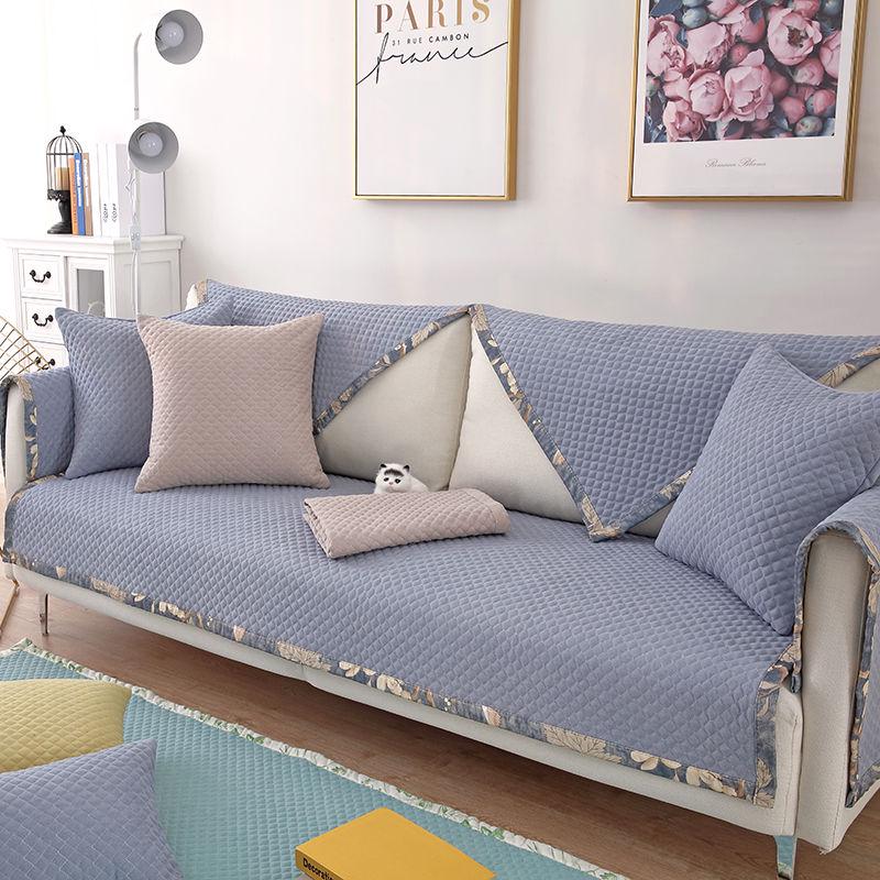 Modern Simplicity Sofa Towel Fresh Floral Fabric Cotton Sofa Cushions Couch Covers Non-slip