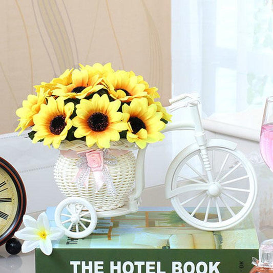 Fake Flower Potted Plant Bedroom Living Room Potted Plant Wine Cabinet Desktop Coffee Table Dining Table Floral Decoration Car Decoration Flower