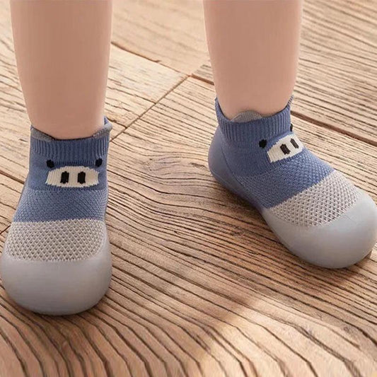 Baby Toddler Shoes Spring and Summer Baby Soft Sole Outdoor Mesh Breathable Silk Non-slip Indoor Socks Slip-ons