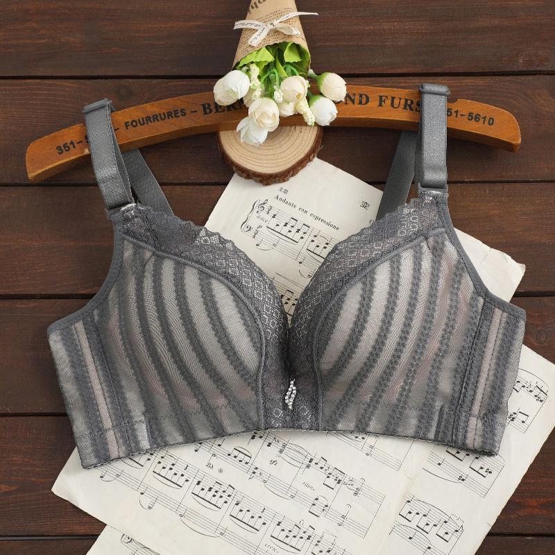 Section No Trace Smooth Bra Solid Color Girl Underwear Chest Gathered No Steel Ring Student Bra