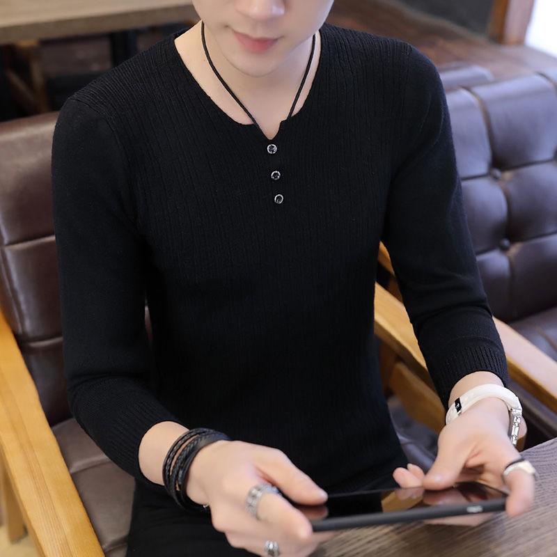 Sweater Male Spring Autumn New Fashion Student Trend Round Neck Thin Pullover