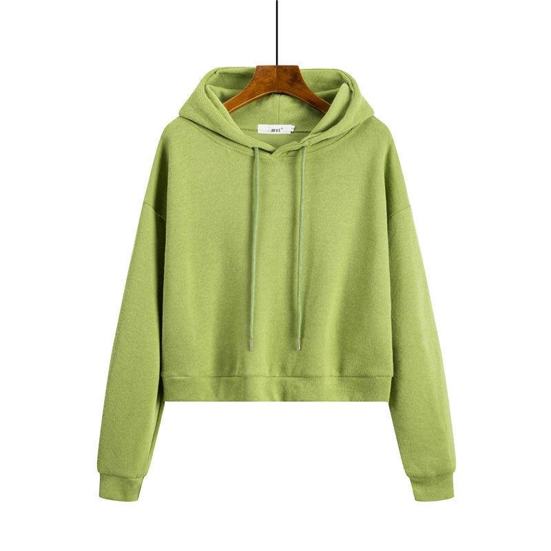 Loose Oversize Hoodies Woman Sweatshirt Female Hoodies Short Sweat-shirts
