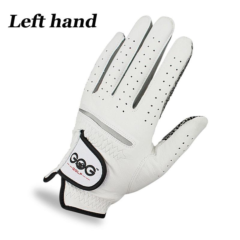 Men's Golf Gloves Single Left and Right Hand Optional with Non-slip Particles Breathable Microfiber Cloth Gloves