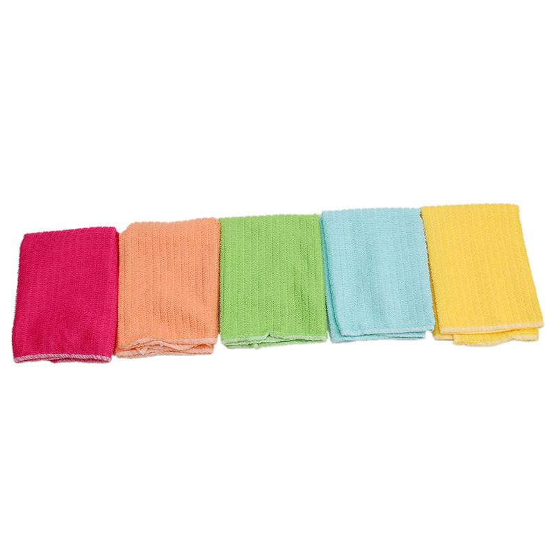 5/10pcs Cleaning Cloth High Efficient Anti-grease Dish Cloth Washing Towel Kitchen Cleaning Wiping Rags