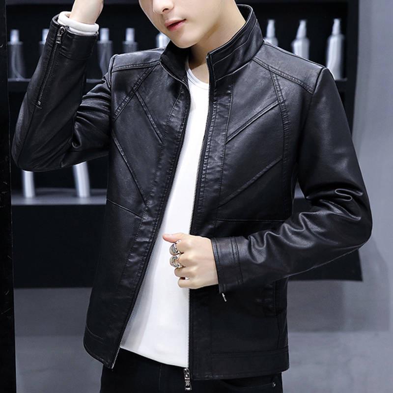 Mens Leather Jackets Fall Winter Coat Men Coats Biker Motorcycle Male Classic Jacket Plus Size 4XL
