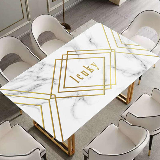 PVC Tablecloth 3D Three-dimensional Pattern Tablecloth Waterproof and Anti-scald Oil-proof Dining Table Coffee Table Table Mat