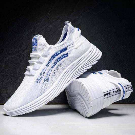 Summer Men's Shoes Fly Woven Comfortable Breathable Sports Shoes Running Shoes All-match Casual Shoes Men