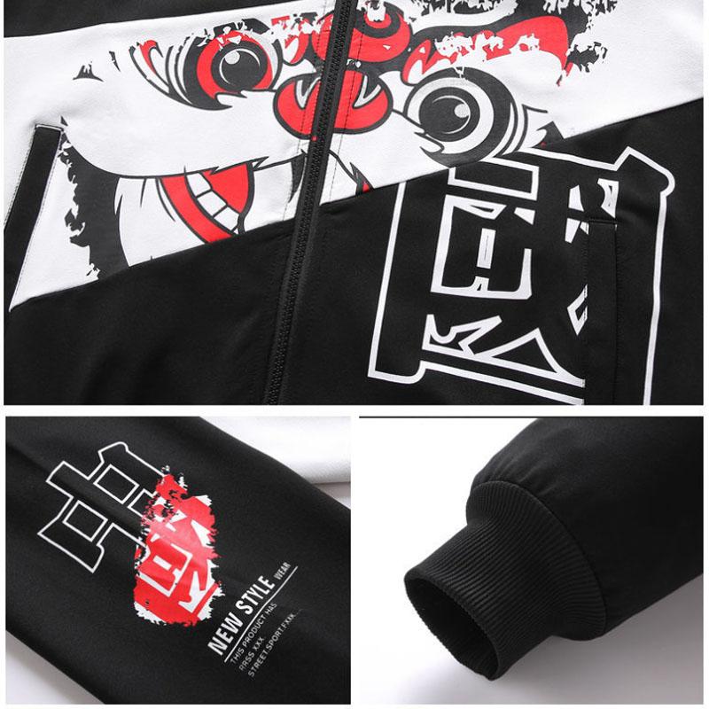 Spring Men Sweater Suit Sports Suit Hooded Pullover Campus Student Sportswear Casual Loose Clothing for Youth