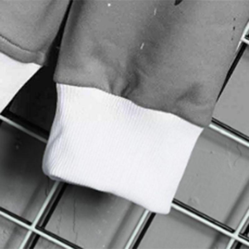 High-quality autumn and winter clothing plus velvet sports casual sweater suit men's trend ins loose all-match pants men