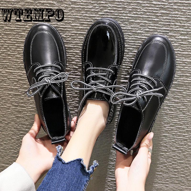 Leather Shoes Woman shoes for Women Flats shoes Big size Ladies Loafers Non-Slip Sturdy Sole