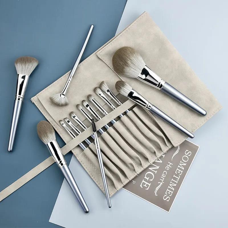 14pcs Makeup Brushes Set Green Health & Beauty Eye Shadow Brush Foundation Powder Eyeliner Eyelash Lip Make Brush Cosmetic Makeup Tools