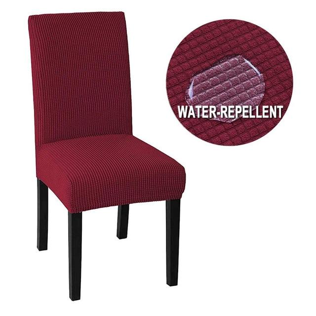 Cheap Jacquard Waterproof Chair Cover Spandex Elastic Chair Slipcover Dining Chair Cover Case for Wedding Hotel Banquet