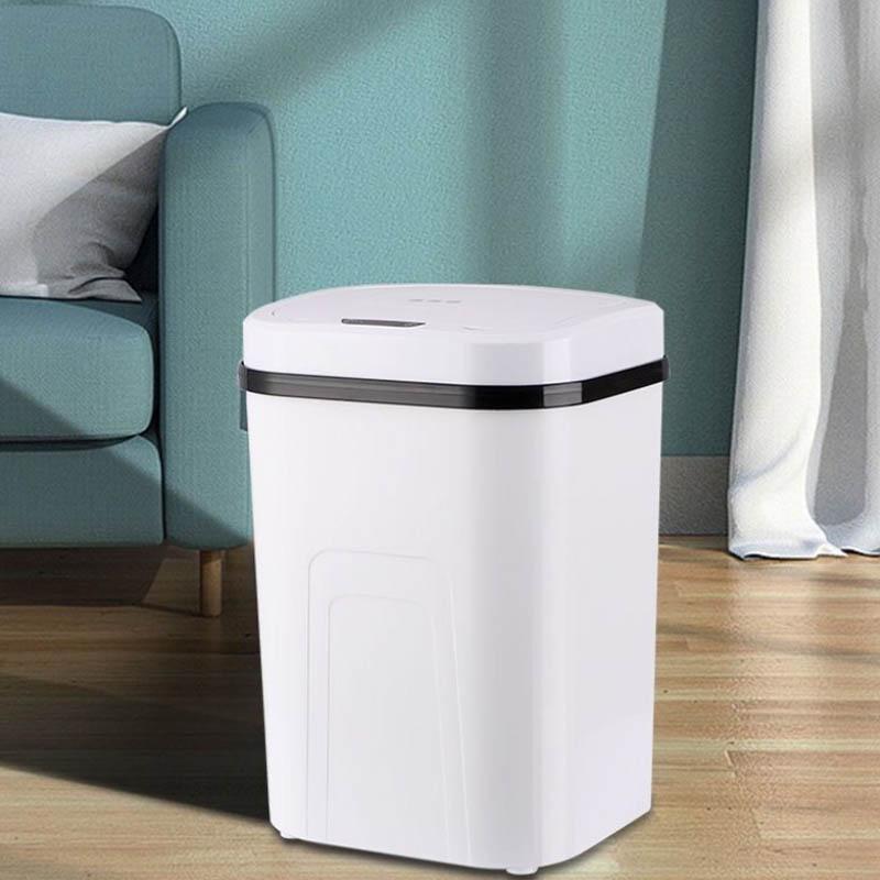 Smart Trash Can Induction Automatic Household Living Room Bedroom Bathroom with Lid Charging Trash Can Large