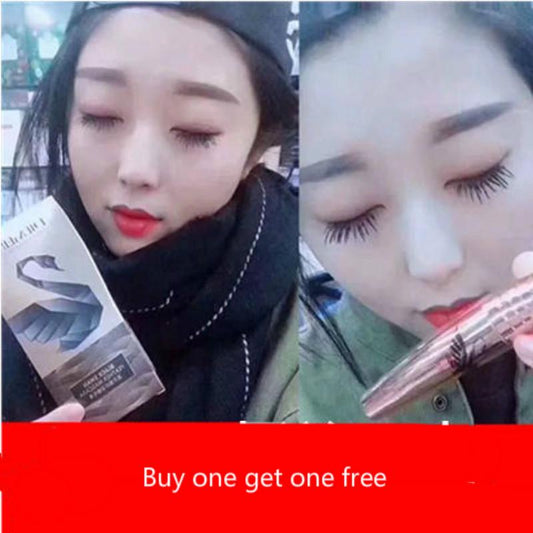 Extended encryption waterproof without blooming Buy one get one free Black swan long mascara