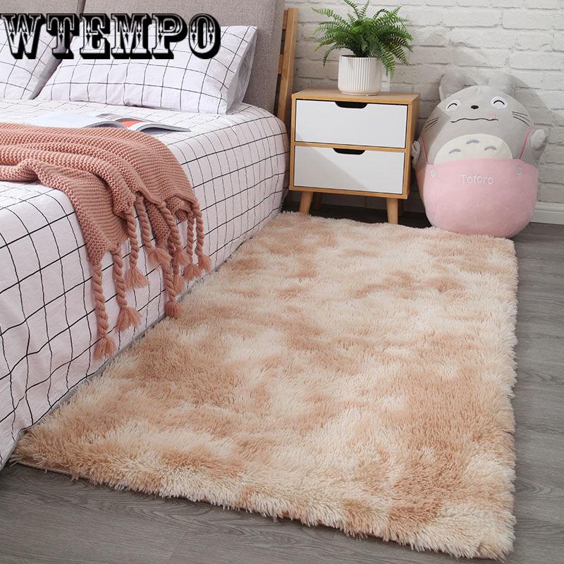 Plush mats living room carpet soft bedroom blanket coffee table mat Nordic wind plush carpet
