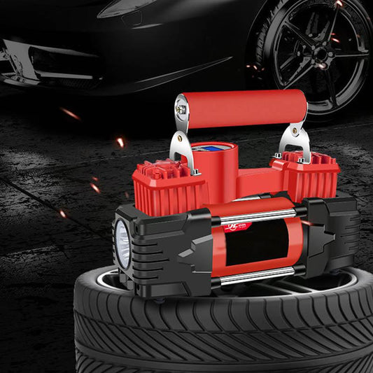Car Inflatable Pump Double-cylinder High Power 12V Car Portable Air Pump Tire Electric High Pressure Pump