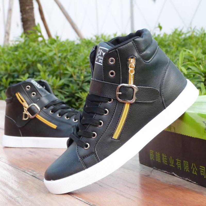 Increased 8CM men's sneakers All-match high-top shoes Casual Korean style trendy men's shoes