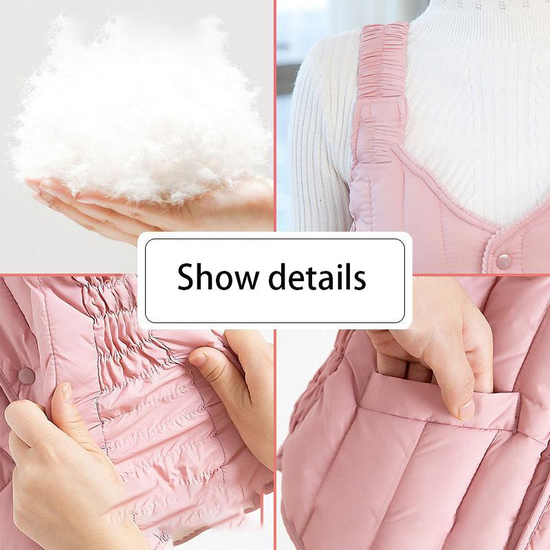 Fall/winter Down Cotton Vest Women's Close-fitting Inner-wearing Warmth and Slim-fitting Short Light and Thin Bottoming Waistcoat Vest
