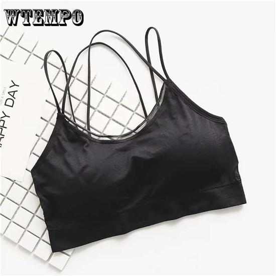 Push Up Sports Bra High Impact Running Padded Women Sexy Seamless Brassiere Workout Gym Top Tank