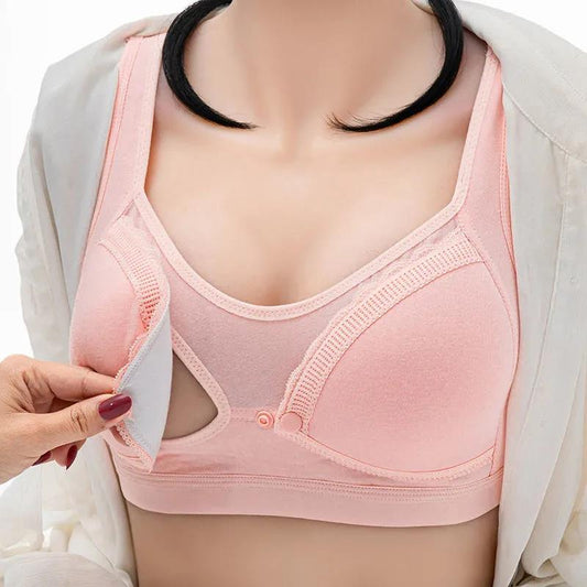 Autumn and Winter Breast-feeding Underwear Gathers Anti Sagging Breast-feeding Bra for Pregnant Women Pure Cotton Thin Bra