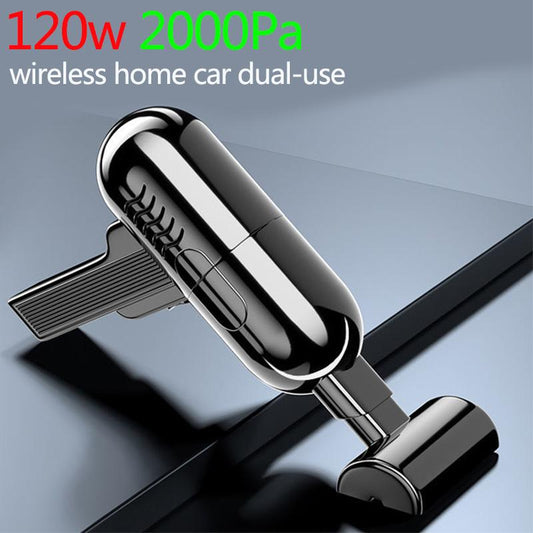 2000Pa Wide Mouth Home Car Dual-use Vacuum Cleaner Cordless Wet & Dry Cleaner Handheld Vacuum Cleaner