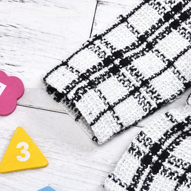 Spring and Autumn Girl's Clothing Infant Clothing Girl's Plaid Cotton Long Sleeve Children's Clothing