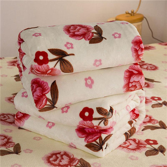 Thick and Breathable Single-layer Blankets Autumn and Winter Household Goods Flannel Sheets Warm Blankets Soft Sheets