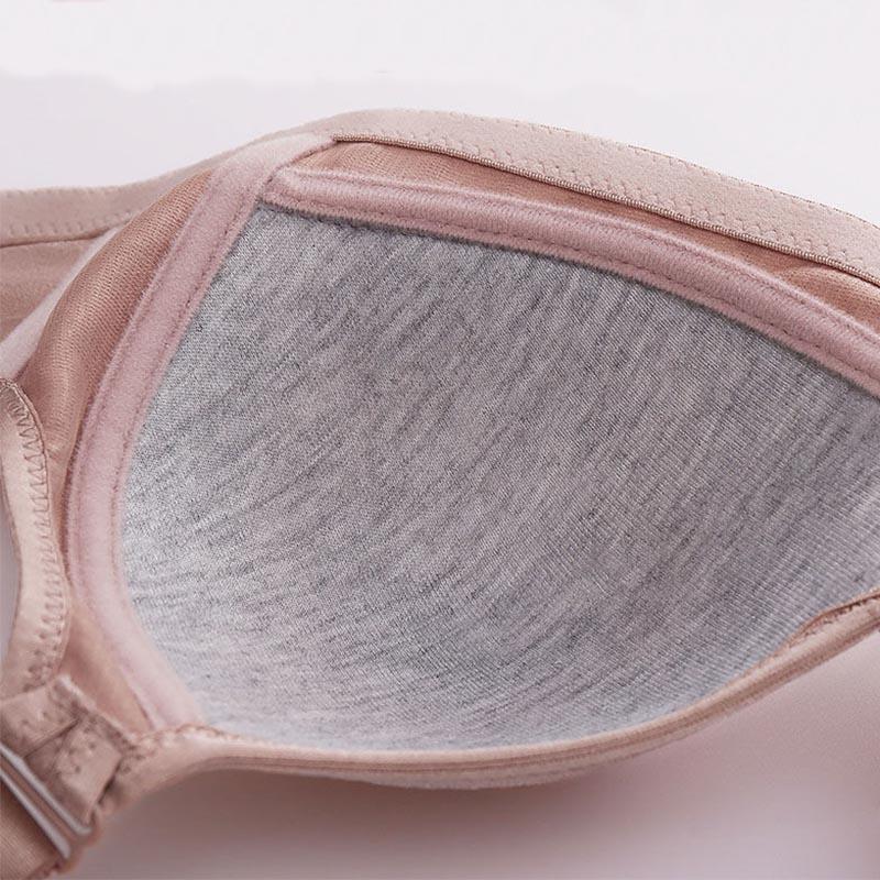 Ladies Large Size Gathering Full Cup Upper Supporting Anti-sagging Receiving Side Breast Adjustable No Steel Ring High Elastic Shoulder Strap Bra