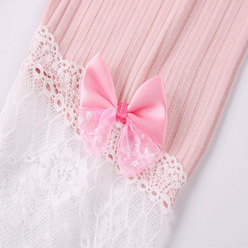 Girls' Cropped Trousers Summer Thin Children's Modal Lace Leggings Female Baby Outer Wear Pants
