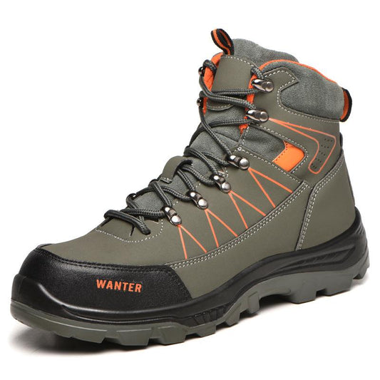 Men's New Safety Shoes Anti-smash and Anti-puncture Four Seasons High-top Safety Shoes