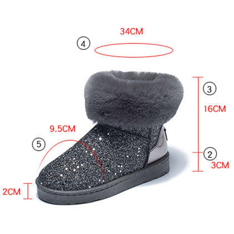 Thickened Snow Boots Women's Short Tube Short Boots with Wool Winter New Non-slip Thick Warm Cotton Shoes Plus Cashmere Boots for Children