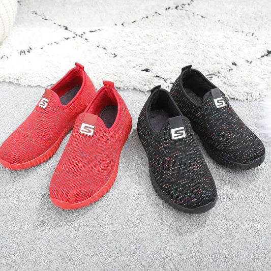 Women's Breathable Sports Running Shoes Spring and Autumn Cloth Shoes Non-Slip Casual Shoes