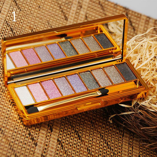 Bear Peach Blossom Makeup Mermaid Ji Winnie Bear 9 Color Eyeshadow Palette Diamond Pumpkin Grapefruit