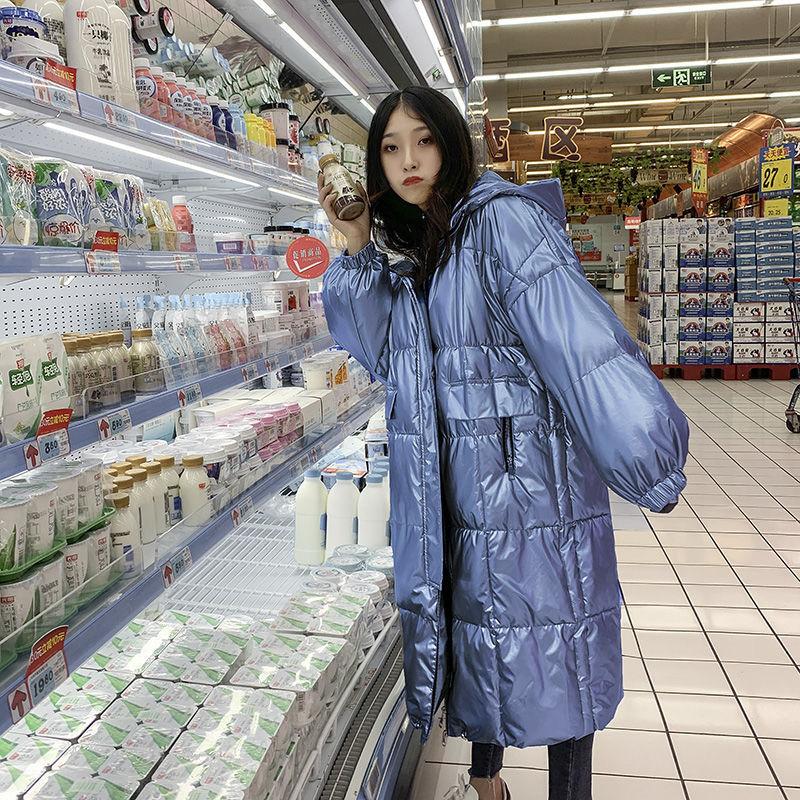 Glossy Down Cotton-padded Jacket Women's Loose Winter Coat Winter Jacket New Women's Clothing