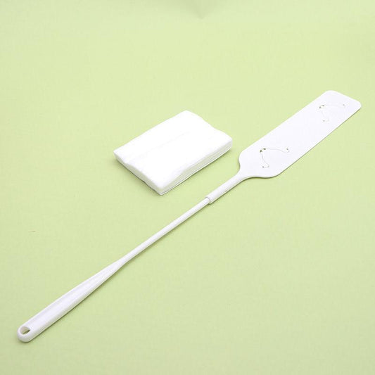 Household Dust Cleaning Brush with 10 Pcs Non-woven Cleaning Cloth Long Handle Dust Gap Brush