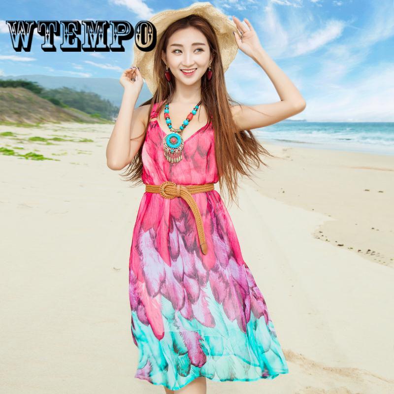 Brand Large Size Sleeveless Top Flower Digital Printing Strap Vest