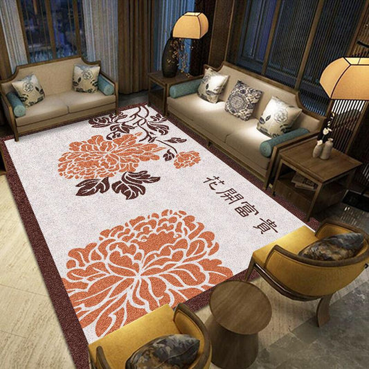 Chinese Style Study Bedroom Bedside Carpet Chinese Style Living Room Carpet Modern and Classical Full of Light Luxury Carpet