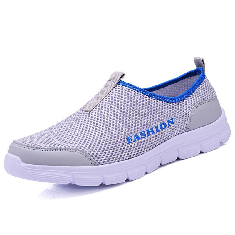 Men and Women Summer Shoes Air Mesh Casual Shoes Lightweight Breathable Water Slip-on Men Sneakers
