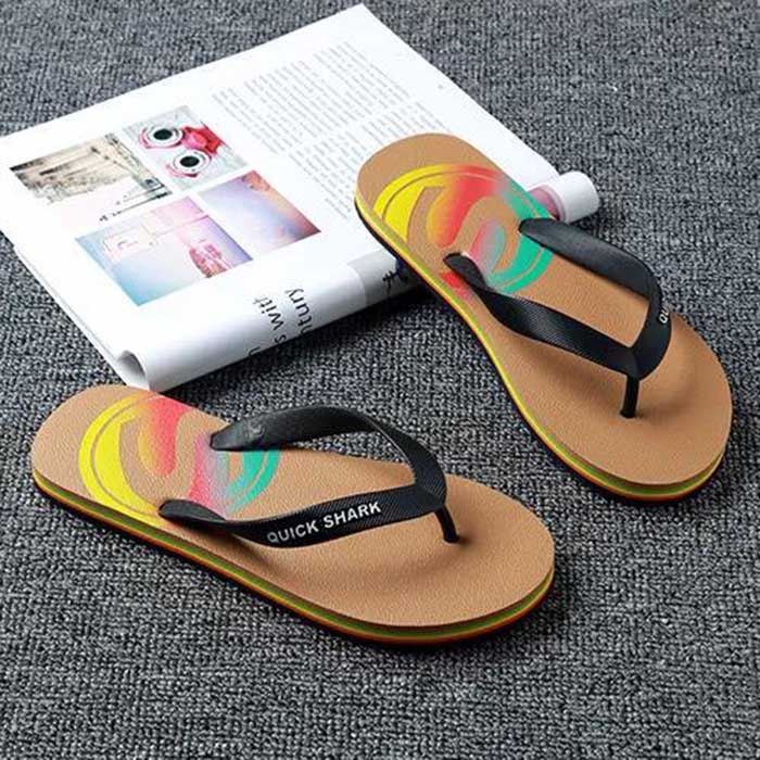 Slippers Men's Summer Trend Personality Casual Wear Inside and Outside Non-slip Wear-resistant Beach Clip-on Men's Flip-flops