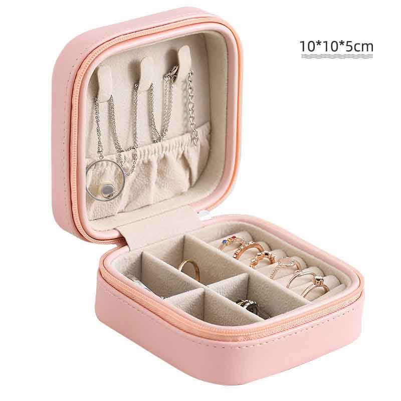 Jewelry Box Princess European Earring Necklace Simple Single Layer Small Storage Box