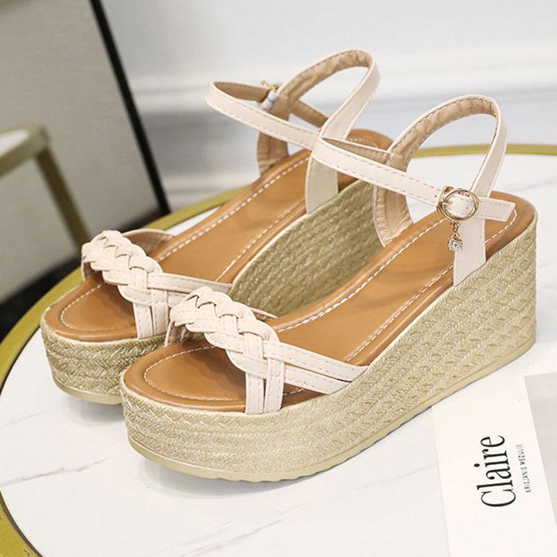 Mid-heel Sandals Women's Summer Slope with Platform Sandals