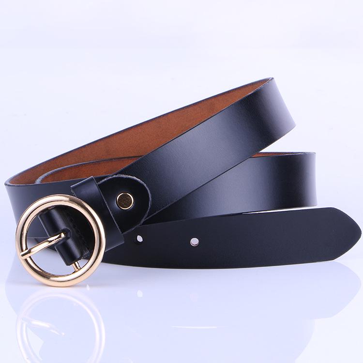 Belt Fashion Women Leather Alloy Pin Buckle Waist Strap Belt Slim Waistband