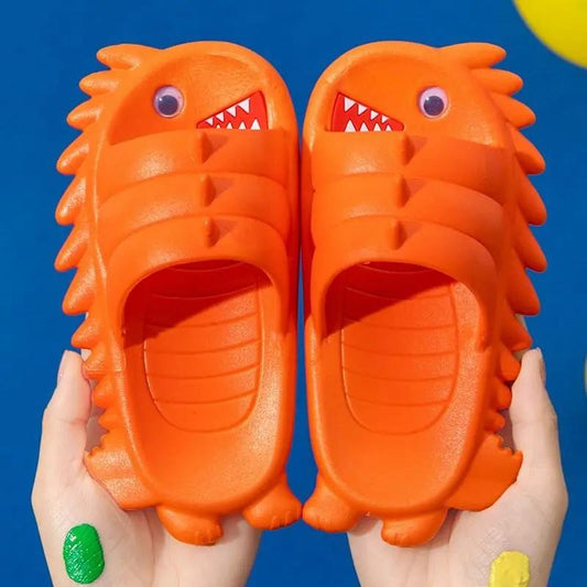 New Cute Kids Slippers Shark Children Baby Home Slippers Waterproof Breathable Non-slip Boys Girls Home Shoes Cute